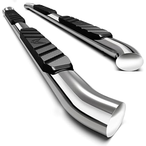 MaxMate 3.5" Oval Nerf Bar Side Steps Compatible with 2019-2025 Ram 1500 (Not Fit 19-24 Classic) | Crew Cab | SS2D35097MX | Side Rails Running Boards Cover