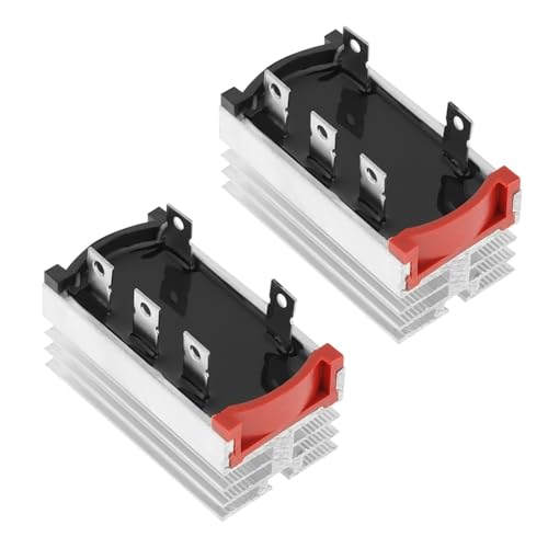 Garosa 3 Phase Bridge Rectifier Set of 2 - High Power 50A 1200V Diode Module with Aluminum Heatsink for Industrial Use