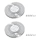 Briny River 2 Stücke 90mm X 10mm Runde Aluminium Kühlkörper Kühlung 10W LED Licht