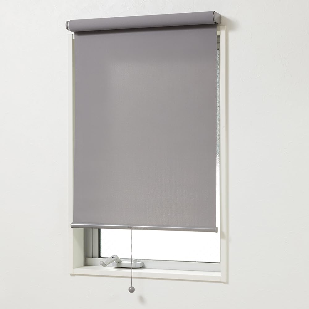 Amazon｜カインズ(CAINZ) プルコード式ロールスクリーン グレー 横60cm