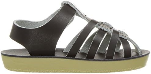 Salt Water Sandal by Hoy Shoes Baby Girls Sun-San Sailor Flat Sandal, Black, 0 Infant | Image 5