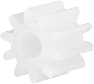 uxcell 50pcs Plastic Gears White 10 Teeth Model 102A Reduction Gear Plastic Worm Gears for RC Car Robot