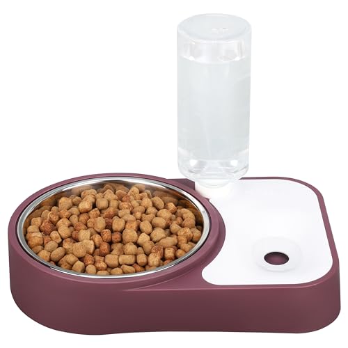 BELLE VOUS Distributore Automatico Cibo Gatti - Dispenser Crocchette Gatto - Distributore Acqua Cani - capacità 500 ml - Erogatore Croccantini - Dosatore Crocchette per Gatti