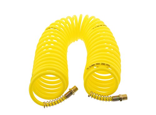Abn Recoil Hose, 1/4In X 25Ft – Portable Polyurethane Coil Hose For Air Compressor, Nailer, Sprayer, Staple Gun #TOP2