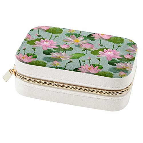 Boîtes de rangement de bijoux lotus pour femmes finitions soignées - 2