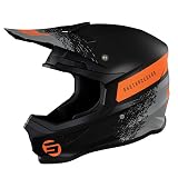 Helm Furious Roll Black Orange Matt XXL