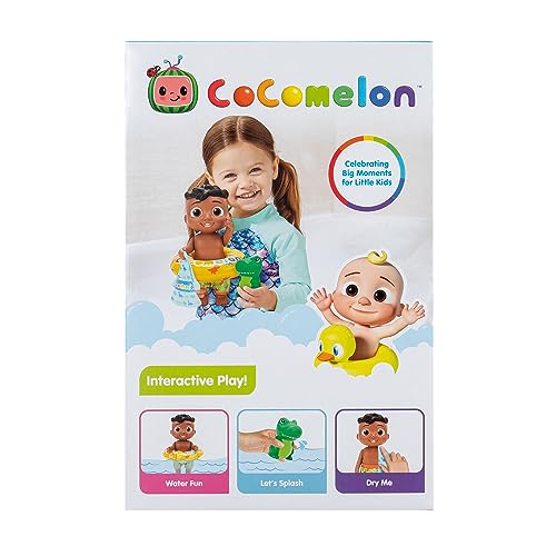 Image of CoComelon - Splish Splash Cody Doll with Dino Bath Squirter and Water Accessories - Water Play - Toys for Kids and Preschoolers - Amazon Exclusive