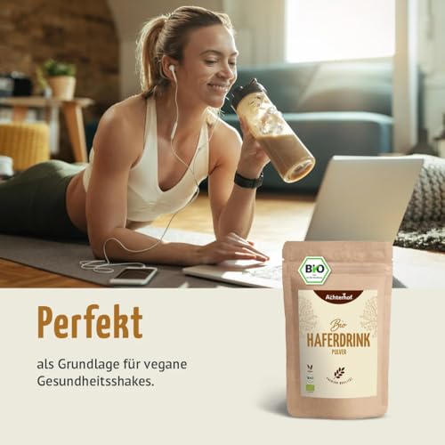 Bio Haferdrink Pulver 250g | nachhaltige Milchalternative zum Selbermachen | naturreines Haferpulver | Bio & vegan | vom Achterhof