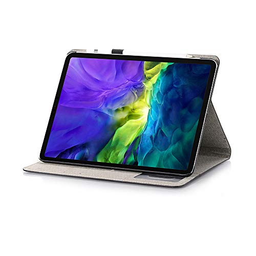 Ipad Pro 12.9 Inch Case (5Th 4Th 3Rd Gen) For Women, Dmaos Crocodile Synthetic Leather Stand Folio Smart Cover With Pencil Holder, Auto Sleep/Wake, Card Holder, Classic Fashion Protector - Black #TOP4