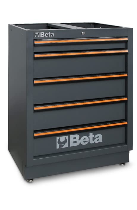 Beta 045000235-C45PRO M5 Cassettiera Fissa con 5 cassetti, Nero, Unica