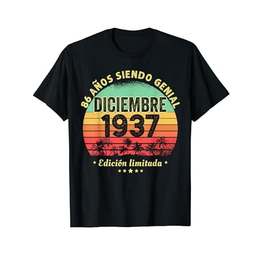 86 Años Cumpleaños Regalo Diciembre 1937 Diciembre 86 Años Camiseta