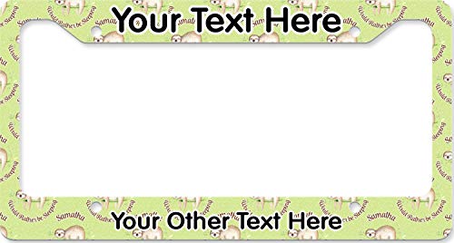 YouCustomizeIt Personalized Sloth License Plate Frame - Style B