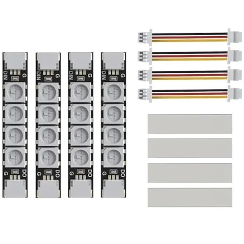 Luces LED 5V 2812 drones FPV iluminacion programable cuadricoptero carreras pack de 4 tiras