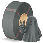 ANYCUBIC PLA+ Filament Refill 1.75mm, High Toughness 3D Printer Filament for Reusable Spools, Dimensional Accuracy +/- 0.02mm, Print with FDM 3D Printers, Intelligent Identification, 1KG Texture Grey