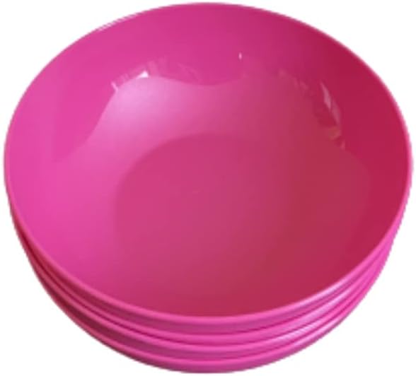 Set of 4, Open House Floresta 24 Ounce Cereal Bowls,Hot Pink
