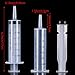 Frienda 4 Pack Large Plastic Syringe for Scientific Labs and Dispensing Multiple Uses Measuring Syringe Tools (60 ml)