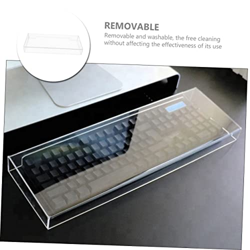 Protection clavier en acrylique Gadpiparty transparent pour bureau - 2