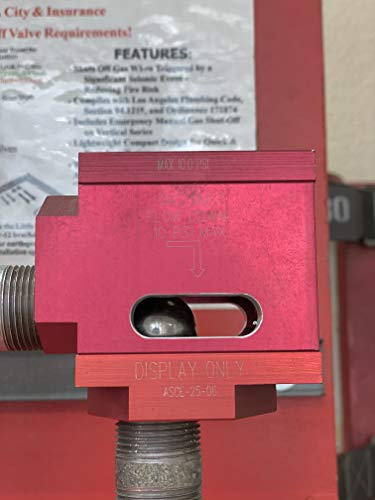 Little Firefighter NAGV-100 1' True 90 Degree Earthquake Seismic Shutoff Ball Valve