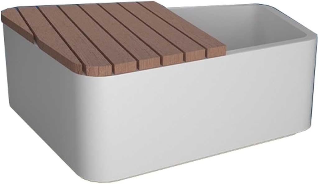 Outdoor Park Planter Bench Outdoor Seat with Planter Bench, Metal Planter Bench, Garden and Yard Decoration, Ideal for Outdoors and Indoors Park Flower Box Bench(White)