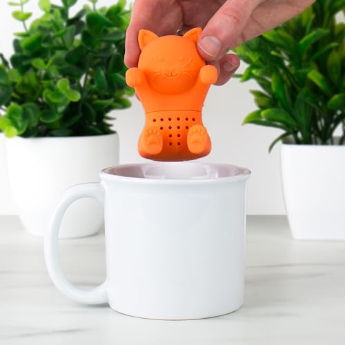 Gift Republic Kit-Tea Cat Tea Infuser - Silicone Loose Leaf Tea Strainer - Cute Cat Mug Accessory - Reusable & Eco-Friendly Gift for Tea Lovers by Gift Republic - Image 4