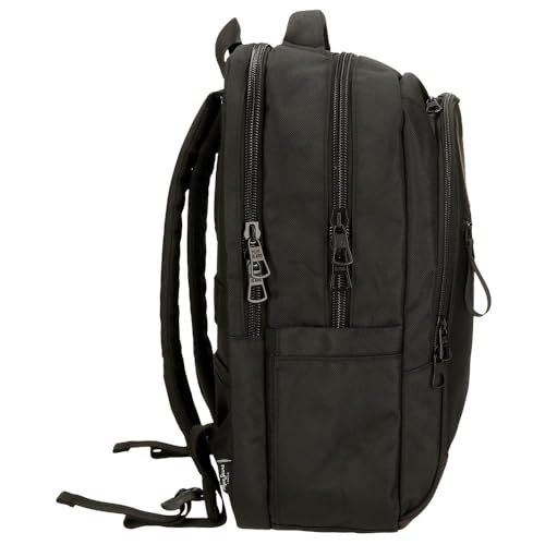 Pepe Jeans Bromley Zaino Per Laptop Nero 31 X 44 X 15 Cm Poliestere 20,46 L, Nero, Taglia Unica, Zaino Per Computer Portatile - 3