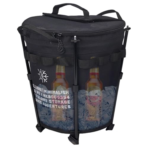 Enfriador de cubo aislado, cubo de campamento,Cubo de camping plegable de 20 litros | Cubo de contenedor de camping para coche Capa interior impermeable portátil