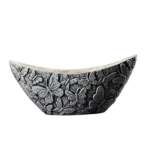 Moule silicone pot fleurs béton lune motif relief durable