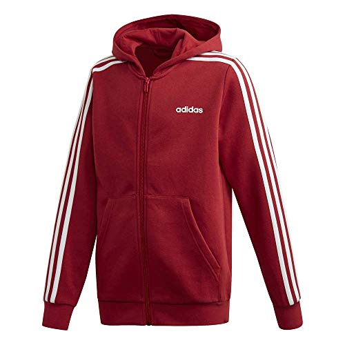 Preisvergleich Produktbild adidas Jungen Kinder Essentials 3-Streifen Kapuzenjacke rot