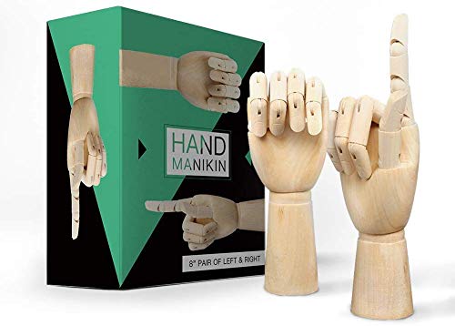 Wooden Hand Model Wood Drawing - 8