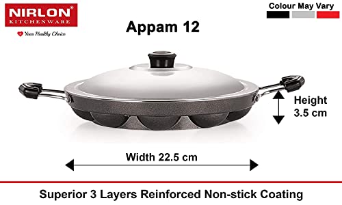 Image of Nirlon Non Stick Aluminium Odor Free Chemical Free Kitchenware Combo Gift Set of 4 Pieces (FP10 KD11 AP12 CS24)