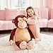 IKASA Giant Large Monkey Stuffed Animal Plush Toy for Children (Brown, 30 inches)