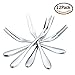 Yamde 12 Pcs Fruit Forks, Stainless Steel Two Prong Forks Bistro Cocktail Forks Tasting Appetizer Forks Set Mini Cake Forks (Fruit-Fork)