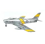 HKX Modelo de avión a escala 1/72, modelo militar de combate de sable F-86F, coleccionables y regalos para adultos, 6.3 pulgadas x 6.2 pulgadas