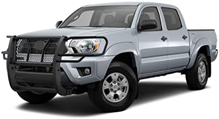 Black Horse RUGGED Heavy Duty Grille Brush Bumper Guard Modular Black Compatible with 2005-2015 Toyota Tacoma-RU-TOTA05-B