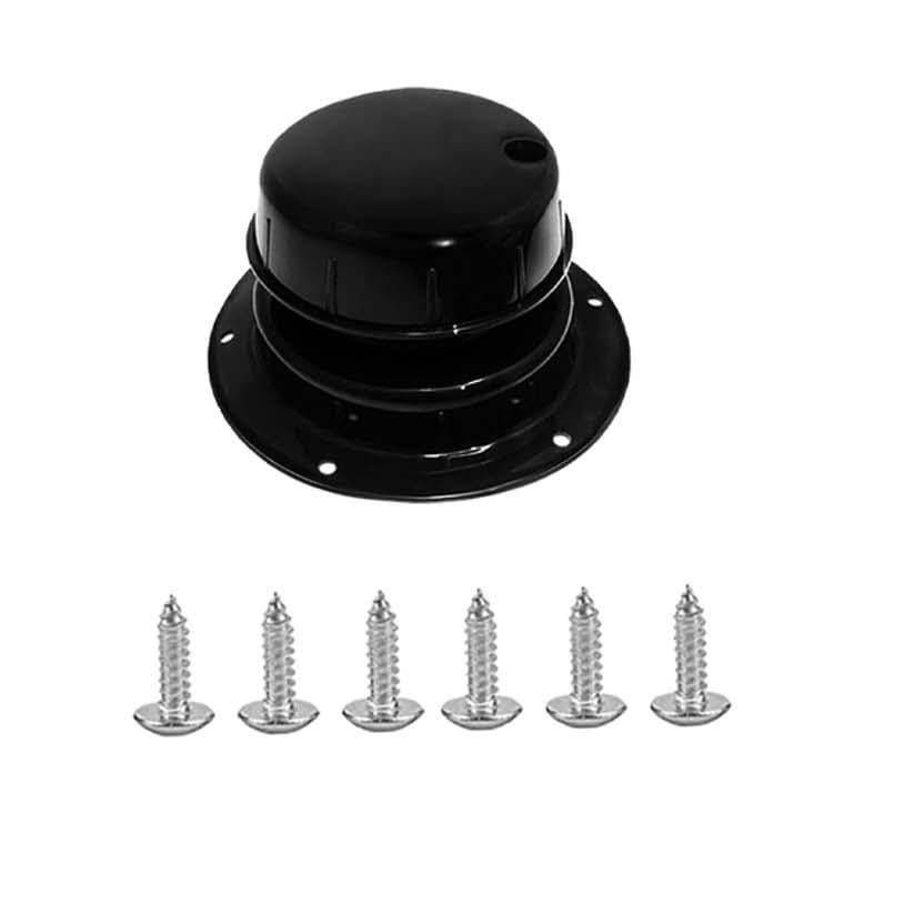 Capuchon d'aération de toit de RV couvercle tuyau camping-car bateau noir