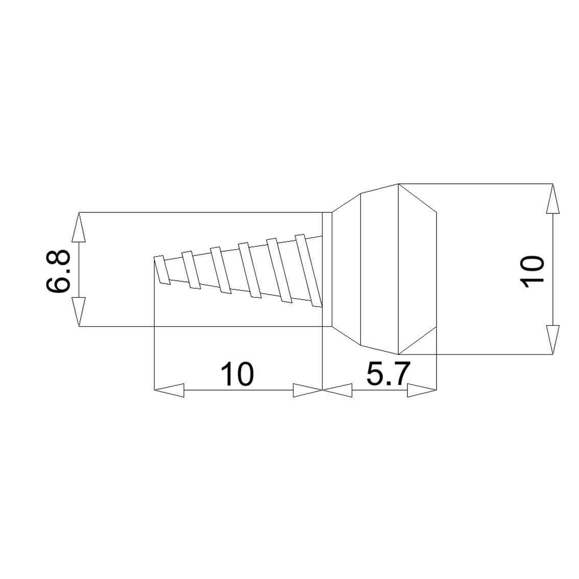 Vite a perno per falegnameria in PVC 4,2 x 10 mm PH2 CT-R – finestra e