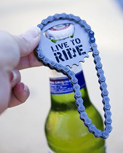 Boxer Gifts BO1202 Chain Bottle Opener | Silver Stainless Steel | Perfect Bike Gift For Cyclists On Their Birthday, Christmas Or Father's Day, 12.5x5.5x1 cm