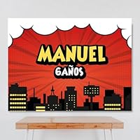 Cartel Personalizado SuperHeroes 3, 100x80 cm, Pancarta