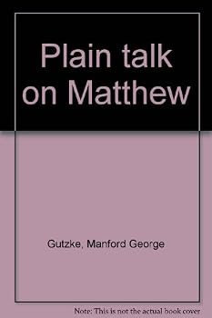 Hardcover Plain talk on Matthew Book