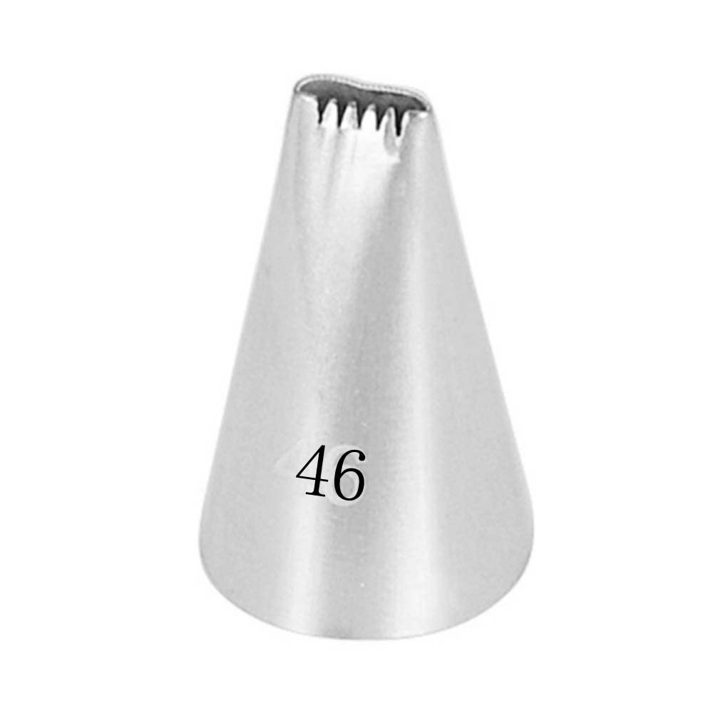 Reland Sun Cream 1Pc 304 Stainless Steel Piping Tip Cake Piping Rose Snow Top Cake Topping Cookie Baking Tool (46)