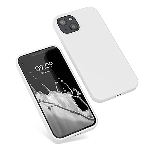 kwmobile Case Compatible with Apple iPhone 13 Case - TPU Silicone Phone Cover with Soft Finish - White by kwmobile - Used condition - Image 8