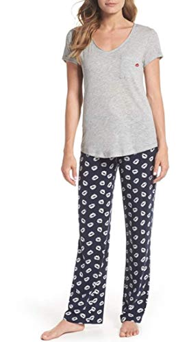 PJ Salvage I Heart Sleep Pajamas Pant Set Heather Grey - Small