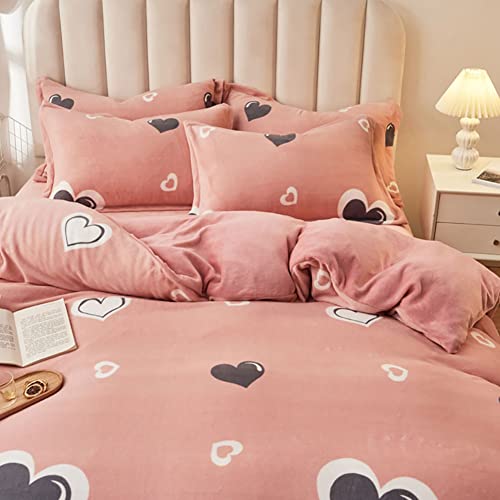 Housse de couette rose Queen 200x230 créant un cocon apaisant