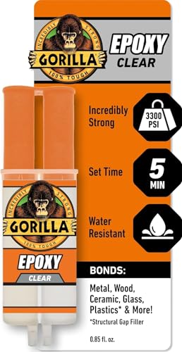 Gorilla 2 Part Epoxy, Incredibly Strong Bonding, 5 Minute Se...