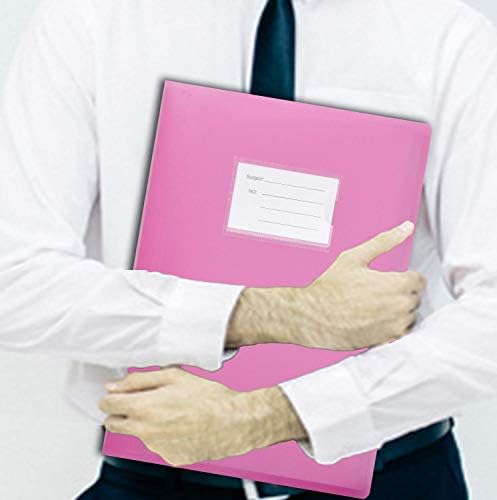 Arpan A4 Flexicover 62 Pockets 124/Sides Pocket Display Book Presentation Folder - Flexible Cover (Pink)