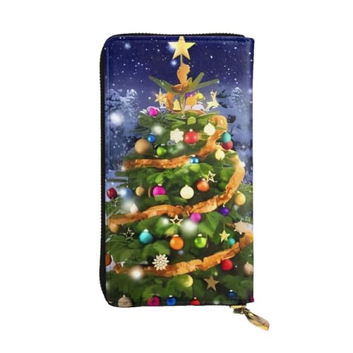 Portefeuille long en cuir noir portable et porte-monnaie unisexe