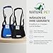 Nature Pet © - Tragehilfe Hund hinten - Verstellbarer Hunde Tragegurt als Treppenhilfe - Ideal für ältere, kranke oder operierte Vierbeiner - Praktische Unterstützung für Mobilität (L, Schwarz)