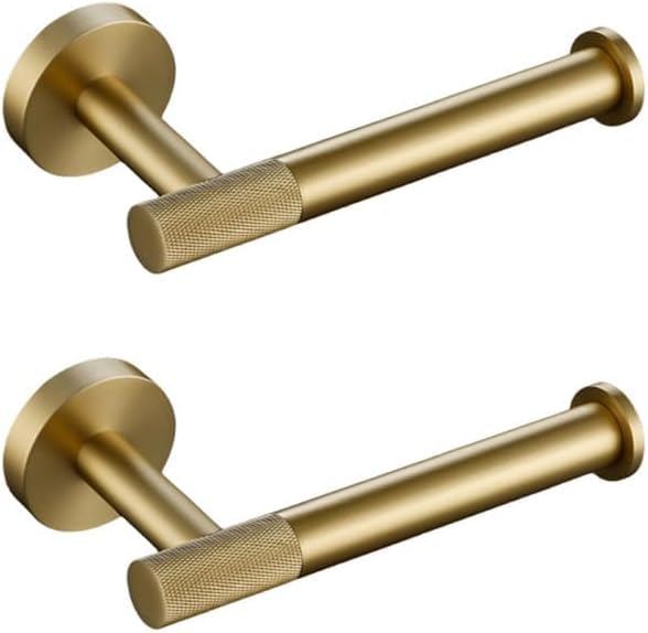 Accessoires salle de bain laiton doré brossé chic