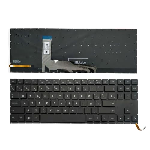Teclado HP OMEN 15-EK con Retroiluminación Fluida y Pulsación de Alta Precisión