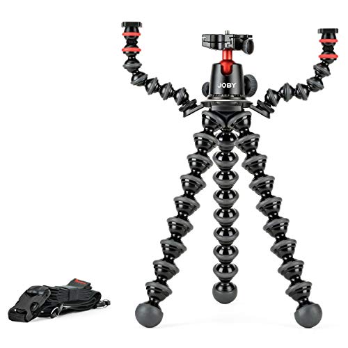 Joby Gorillapod 5K Kit + Rig Upgrade, Professional Tripod Stand For Dslr Or Mirrorless Cameras With Lens (Up To 11Lbs/5Kg) Premium Video Bundle With Rode Videomic, 64Gb Sd Card, Cloth #TOP3
